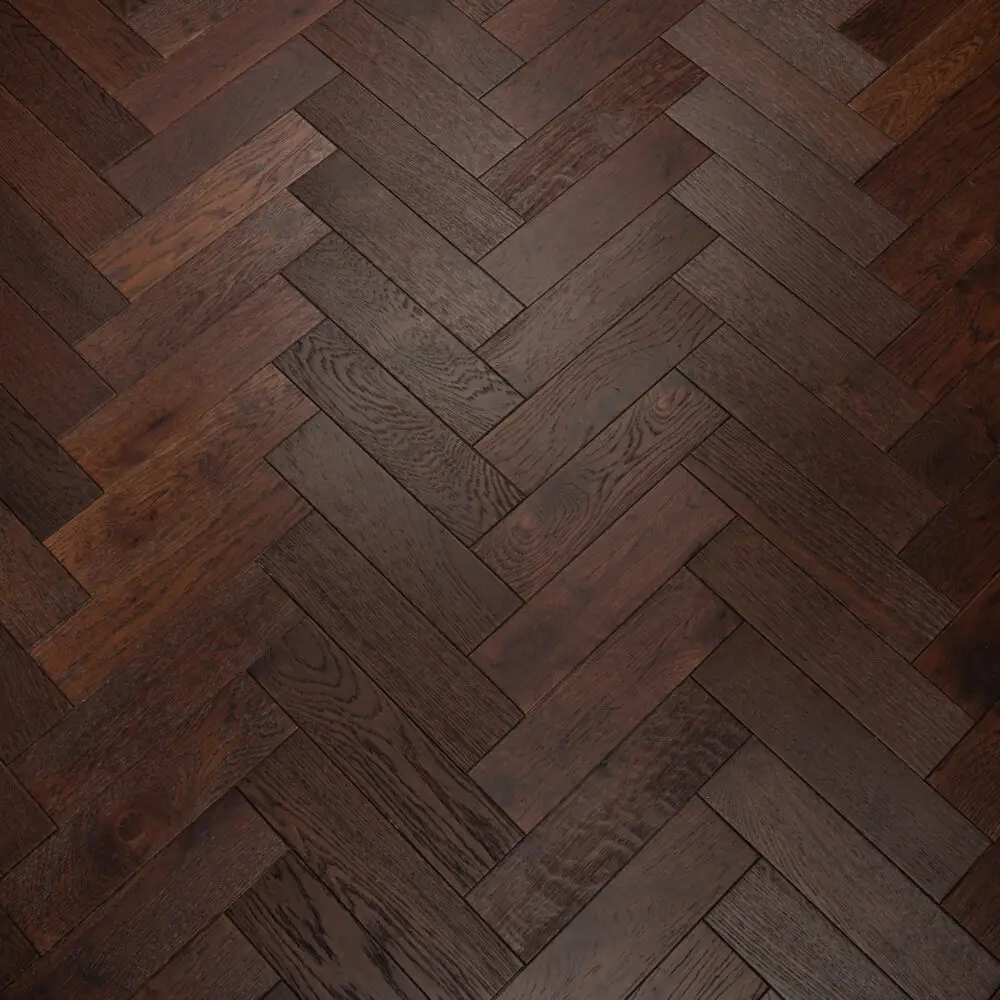 FMYTD Engineered Herringbone Walnut Stain Brushed Lac - Image 4