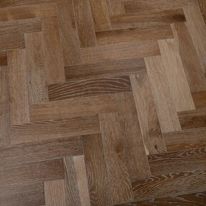 FMYTD Engineered Herringbone, Smoked White